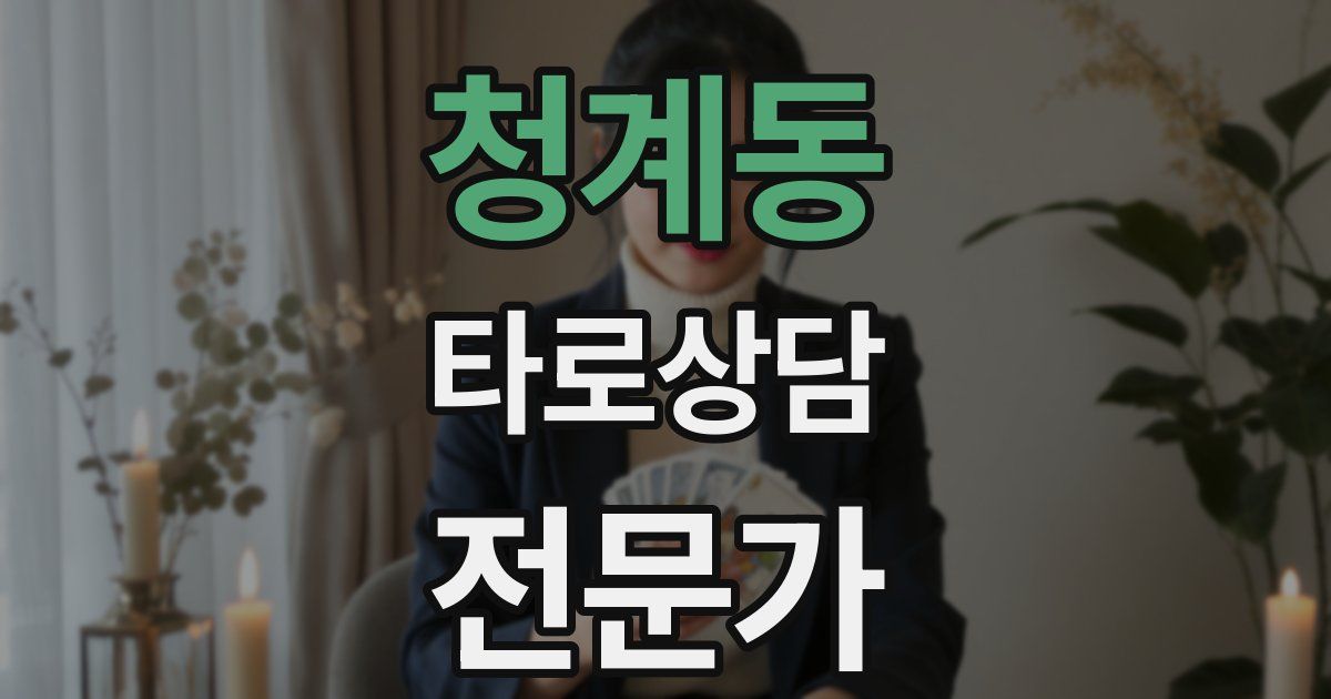 청계동 타로상담전문가 자격증