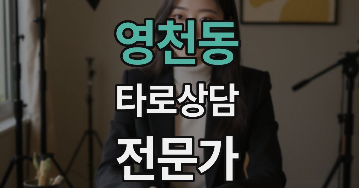 영천동 타로상담전문가 자격증