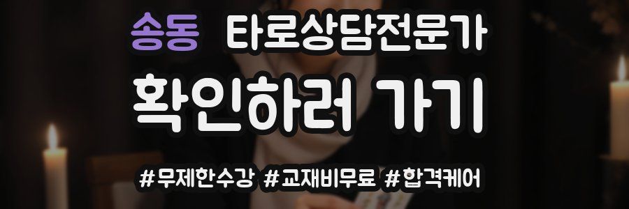 송동 타로상담전문가 자격증