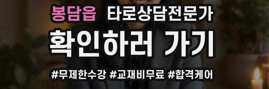 봉담읍 타로상담전문가 자격증