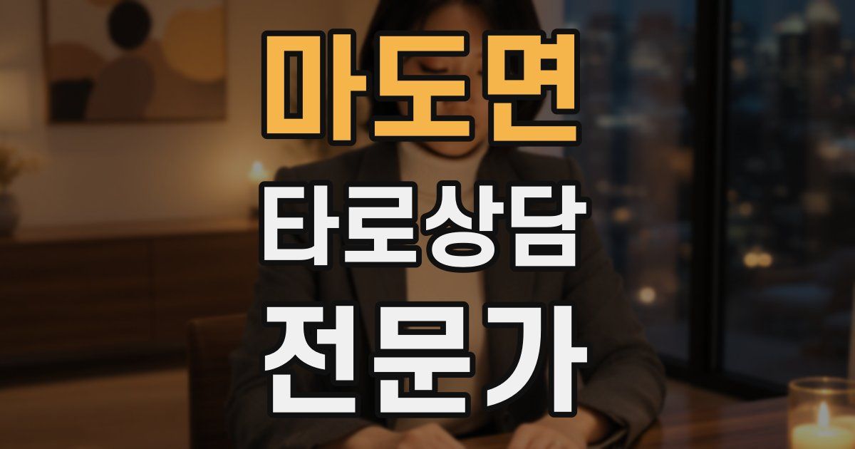 마도면 타로상담전문가 자격증