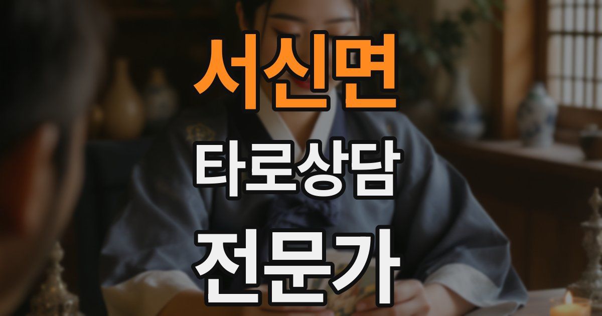 서신면 타로상담전문가 자격증
