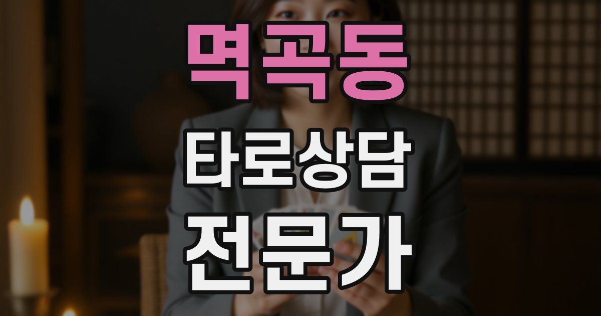멱곡동 타로상담전문가 자격증
