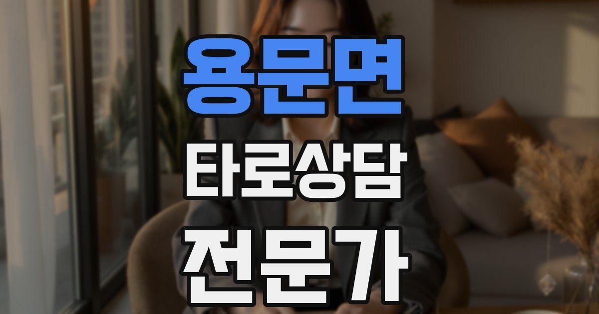 용문면 타로상담전문가 자격증