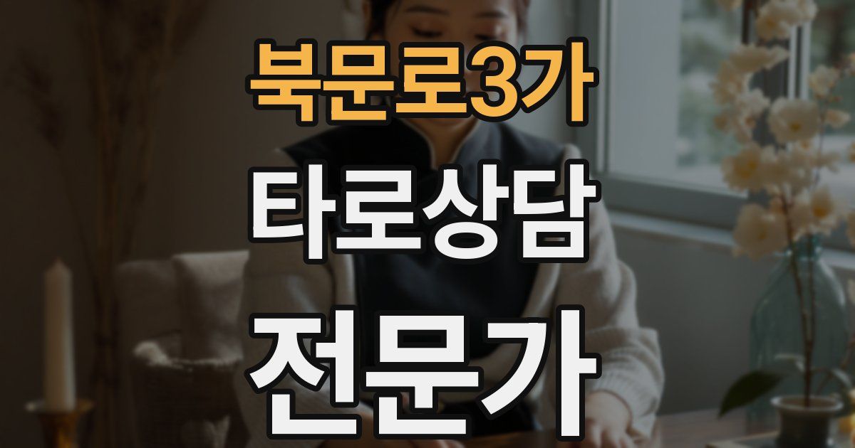 북문로3가 타로상담전문가 자격증