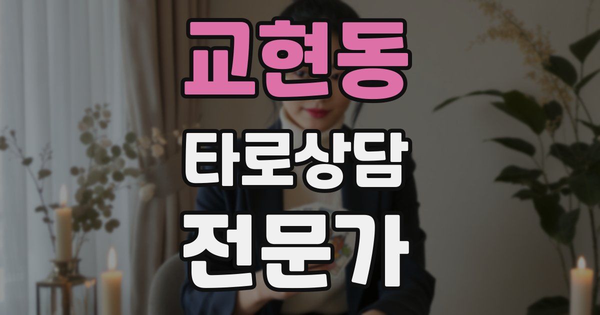 교현동 타로상담전문가 자격증