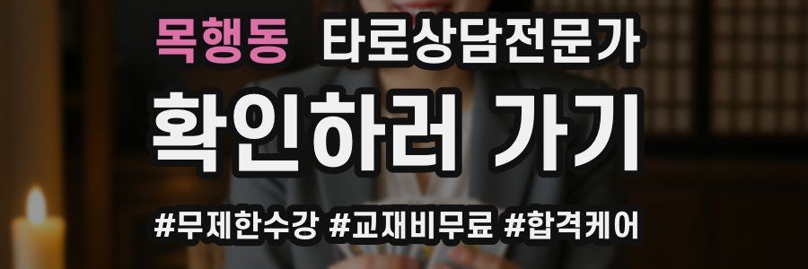 목행동 타로상담전문가 자격증