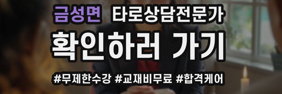 금성면 타로상담전문가 자격증