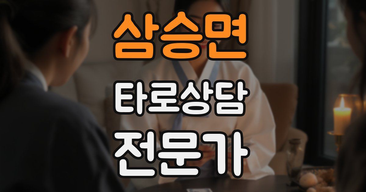 삼승면 타로상담전문가 자격증
