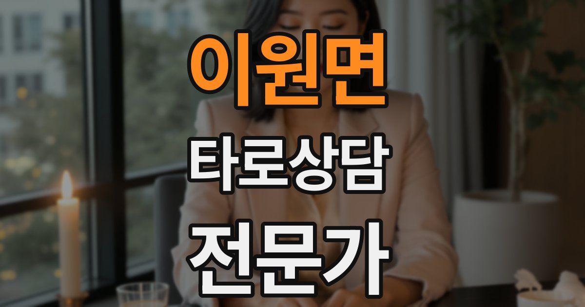 이원면 타로상담전문가 자격증