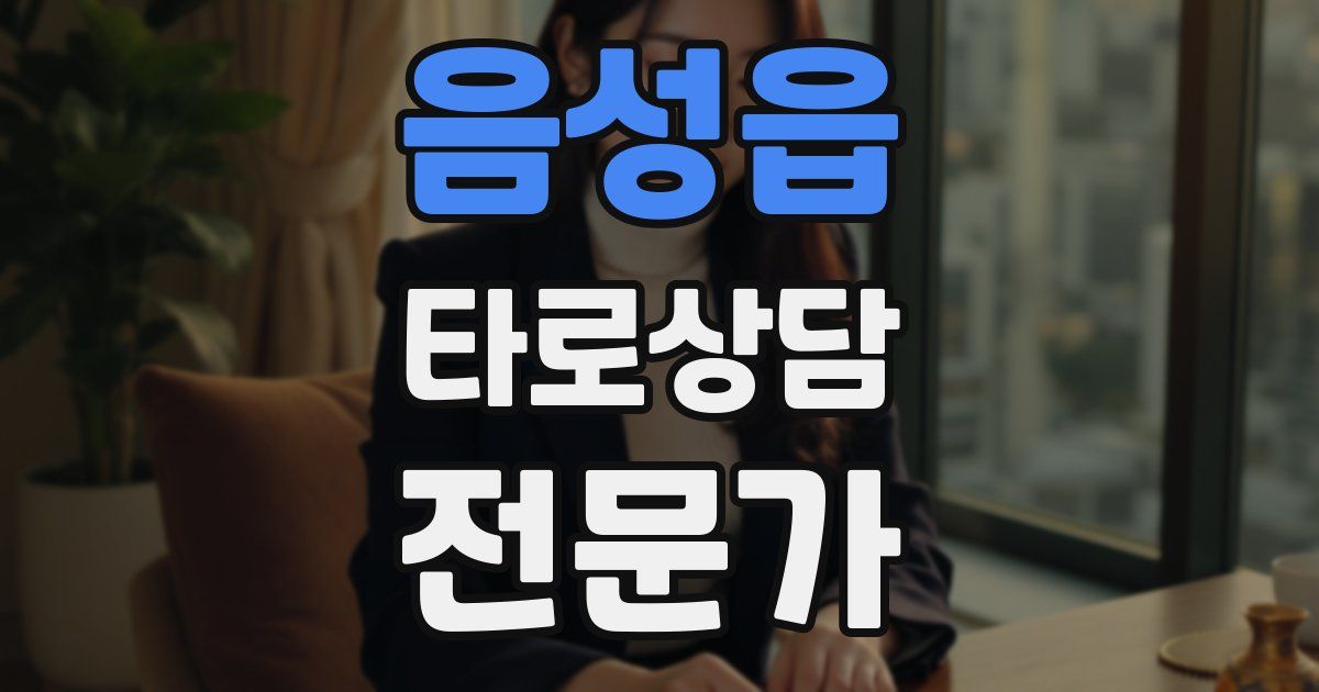 음성읍 타로상담전문가 자격증