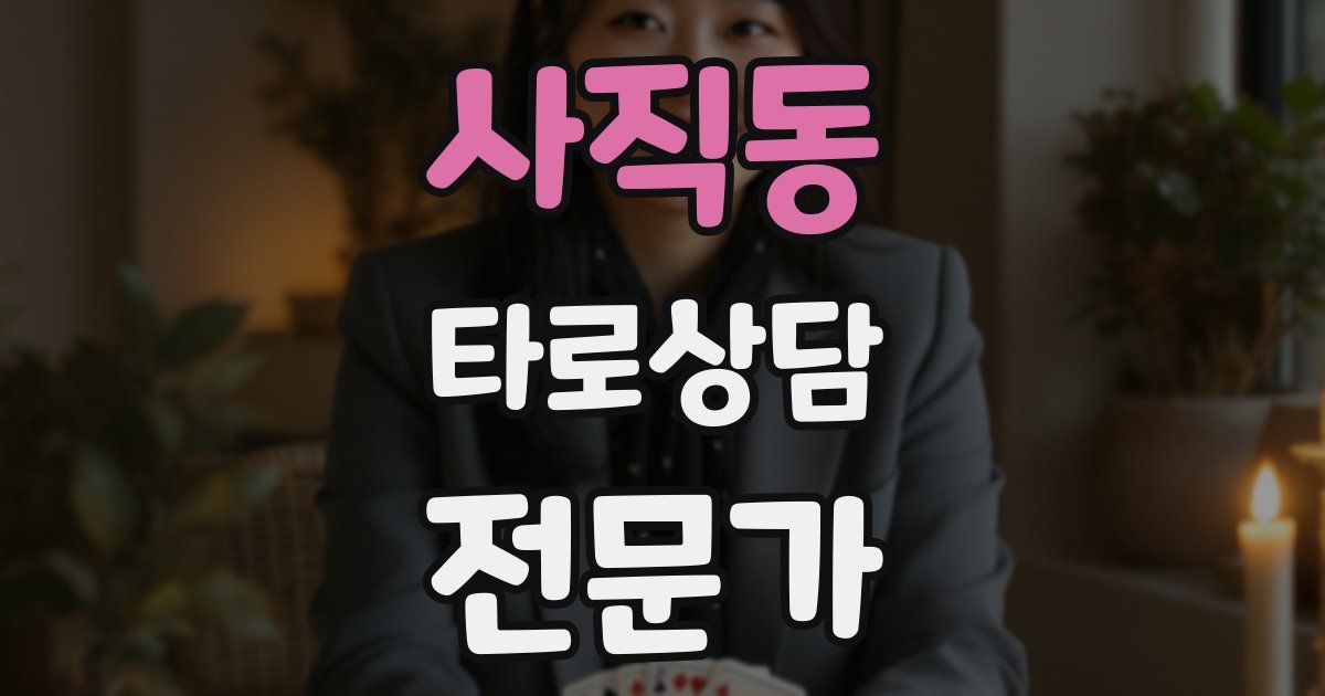 사직동 타로상담전문가 자격증