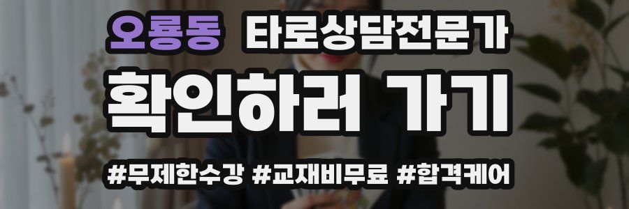 오룡동 타로상담전문가 자격증