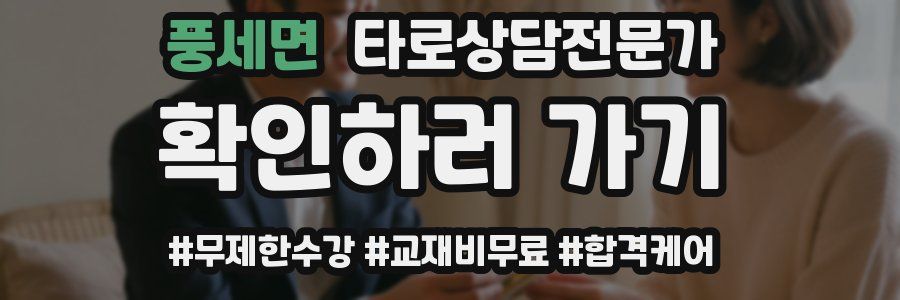 풍세면 타로상담전문가 자격증
