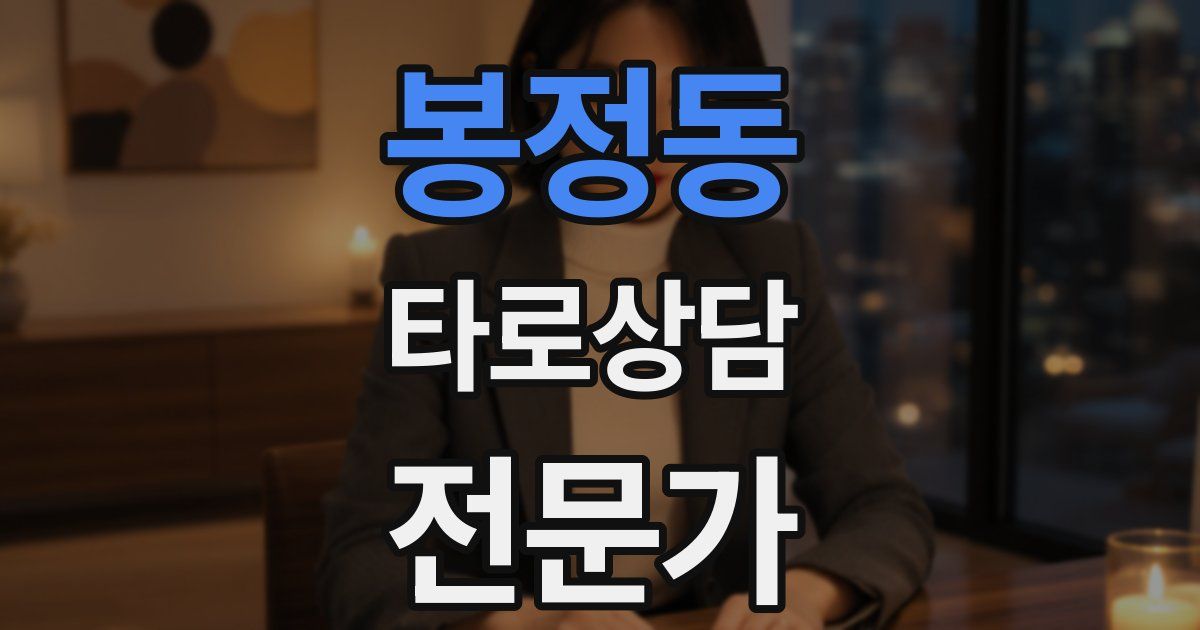 봉정동 타로상담전문가 자격증