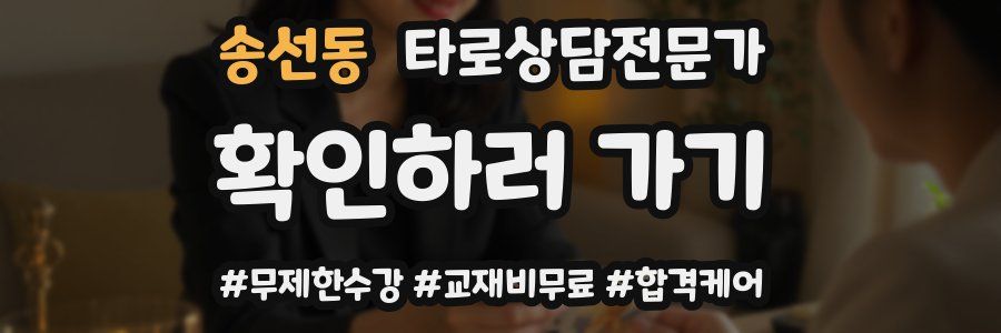 송선동 타로상담전문가 자격증