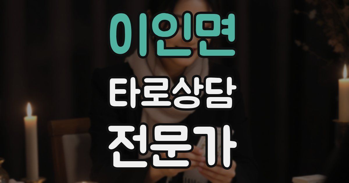 이인면 타로상담전문가 자격증