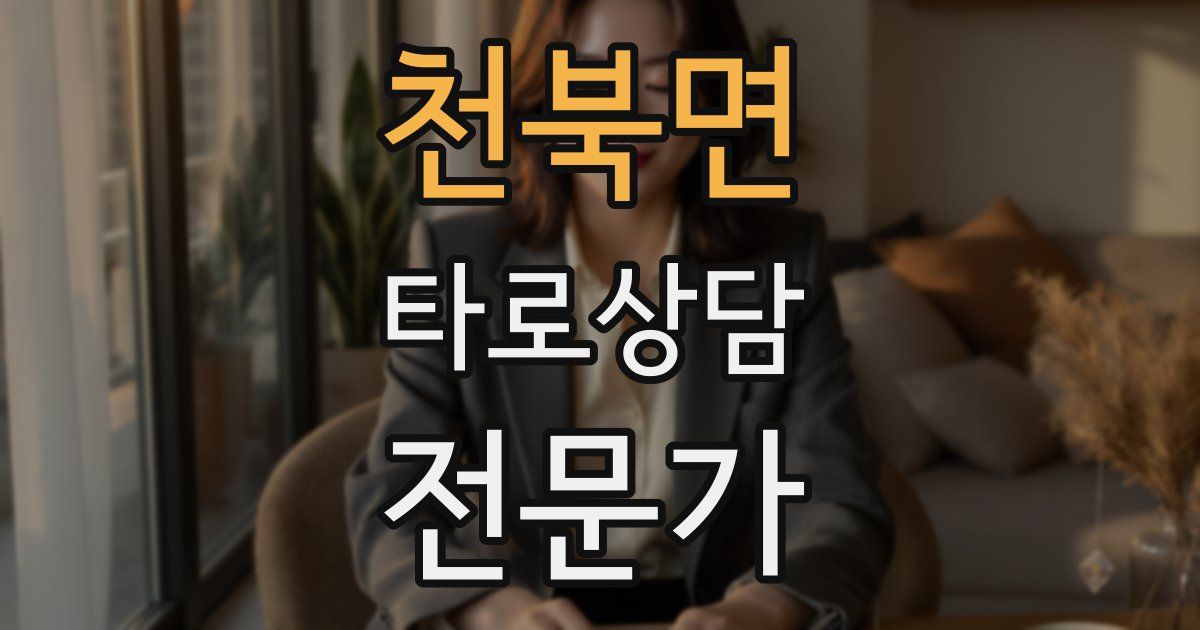 천북면 타로상담전문가 자격증