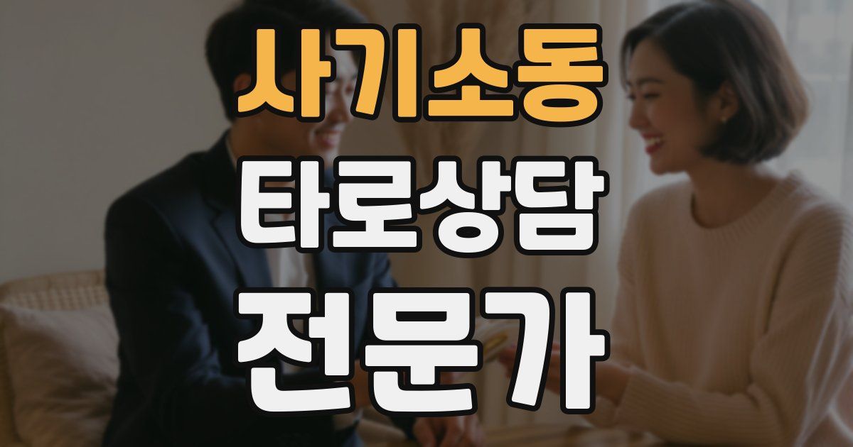 사기소동 타로상담전문가 자격증