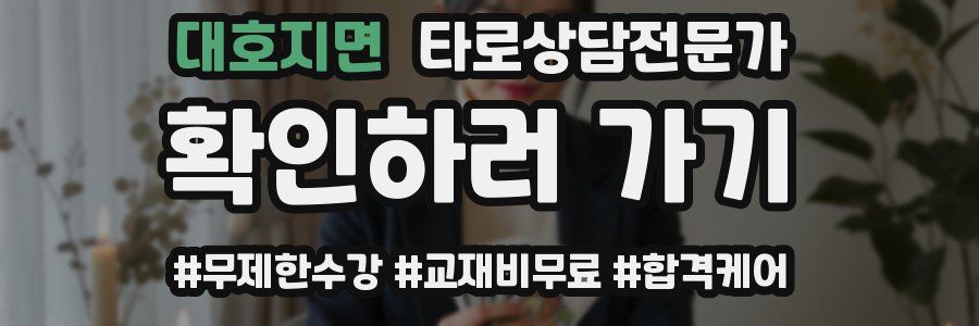 대호지면 타로상담전문가 자격증