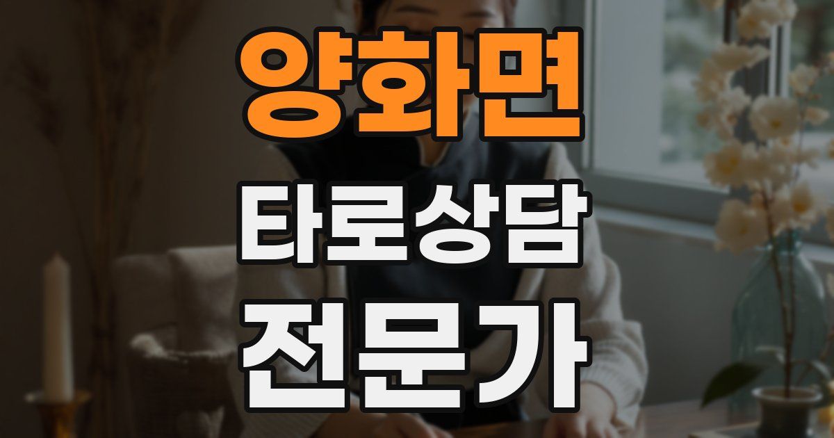 양화면 타로상담전문가 자격증