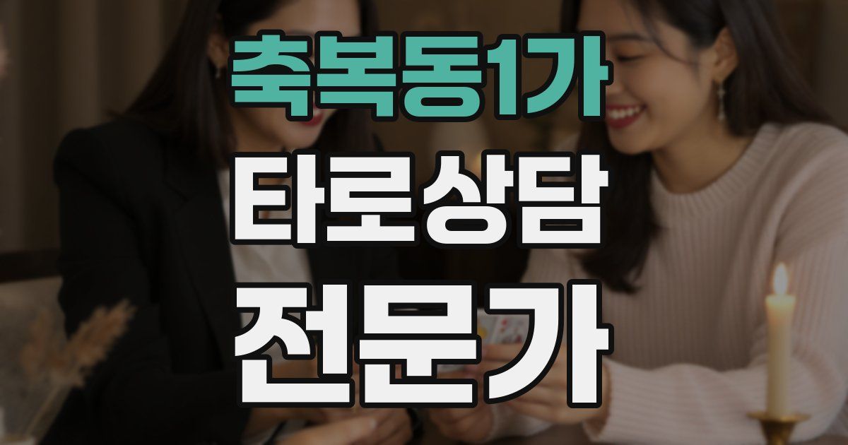 축복동1가 타로상담전문가 자격증