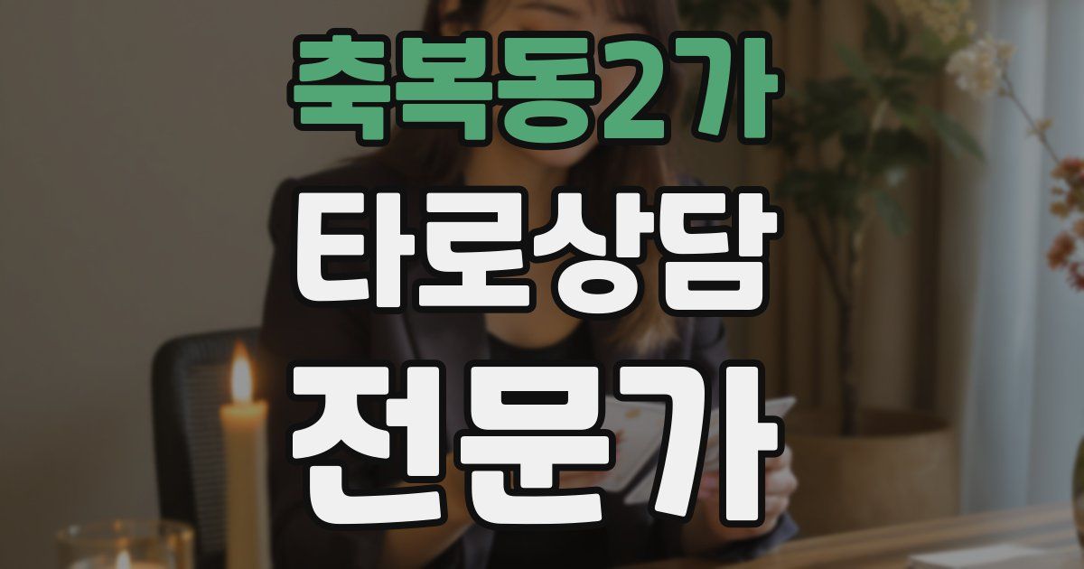 축복동2가 타로상담전문가 자격증