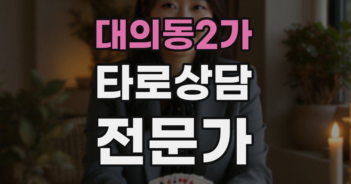 대의동2가 타로상담전문가 자격증