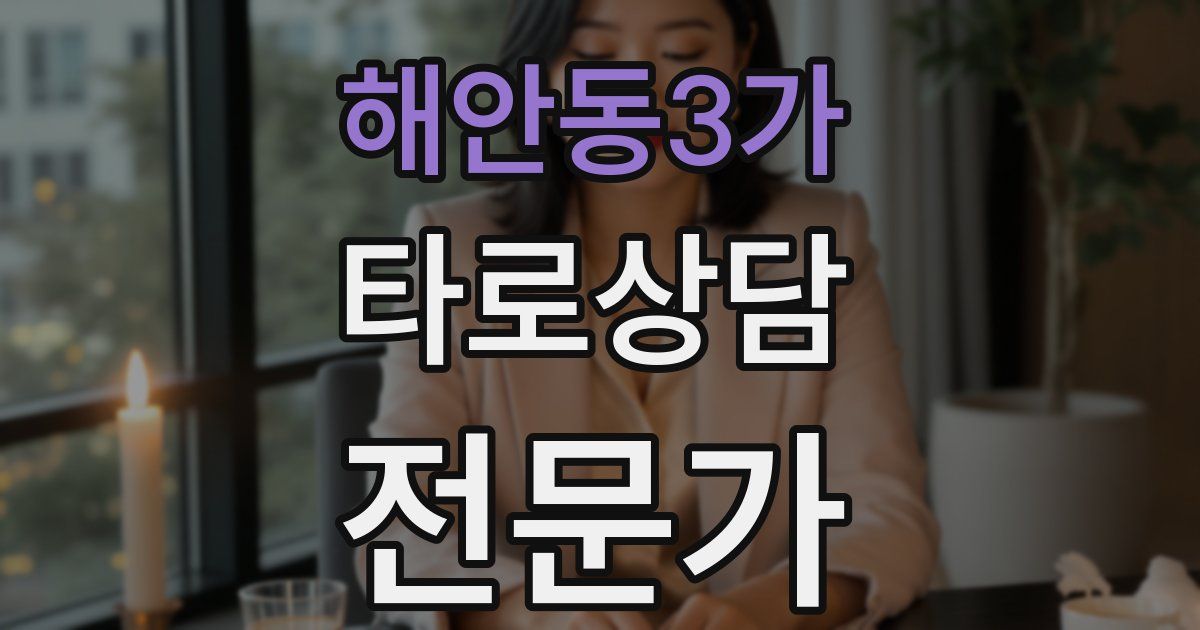 해안동3가 타로상담전문가 자격증