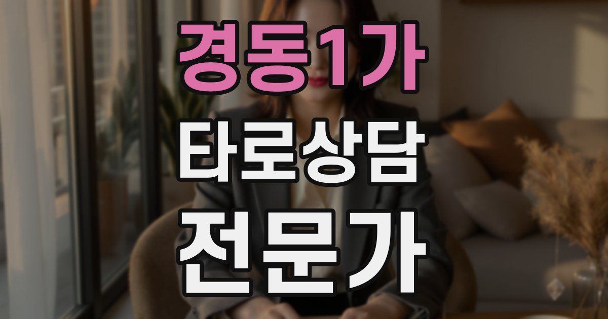 경동1가 타로상담전문가 자격증