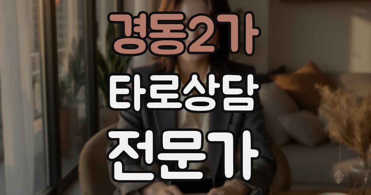 경동2가 타로상담전문가 자격증