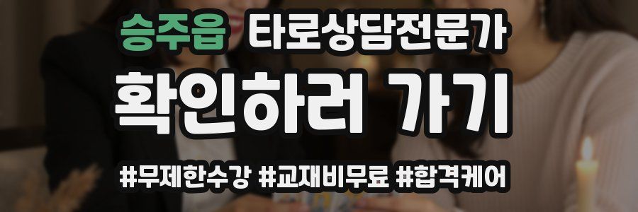 승주읍 타로상담전문가 자격증