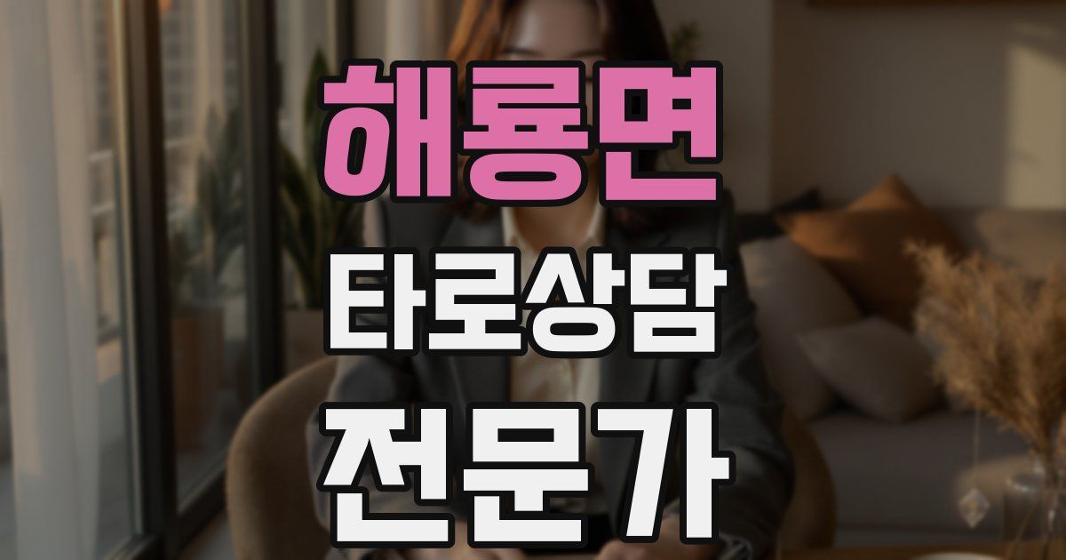 해룡면 타로상담전문가 자격증