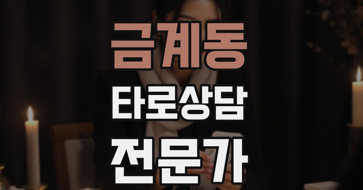 금계동 타로상담전문가 자격증