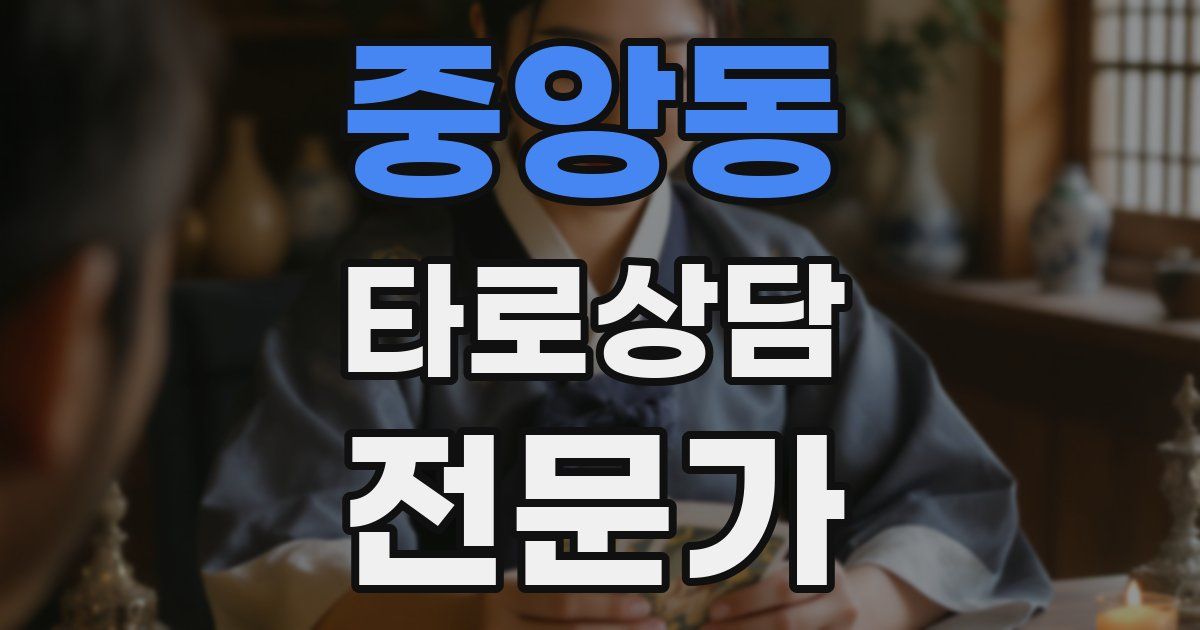 중앙동 타로상담전문가 자격증