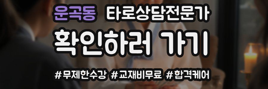 운곡동 타로상담전문가 자격증