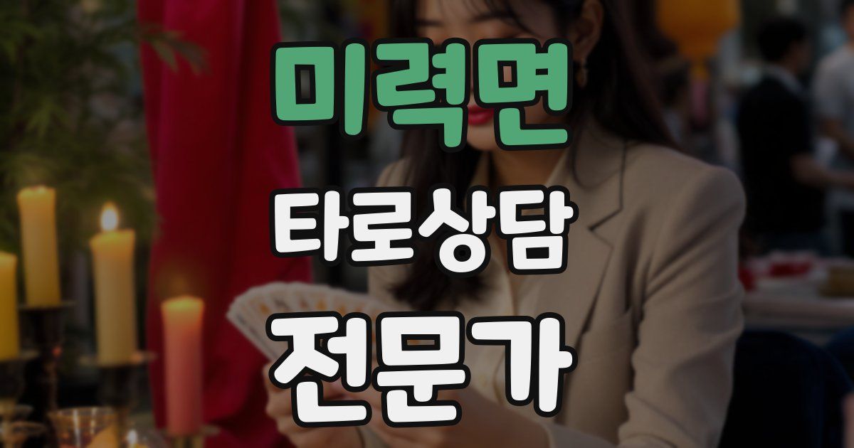 미력면 타로상담전문가 자격증