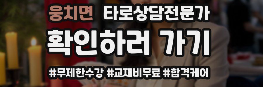 웅치면 타로상담전문가 자격증