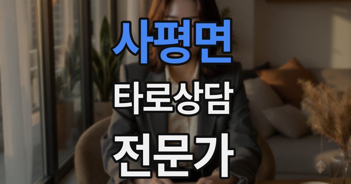 사평면 타로상담전문가 자격증