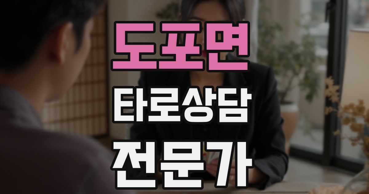 도포면 타로상담전문가 자격증