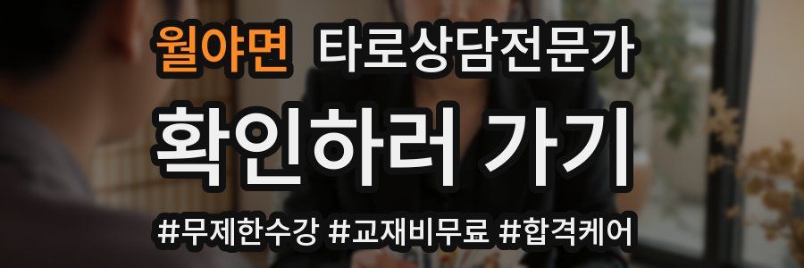 월야면 타로상담전문가 자격증