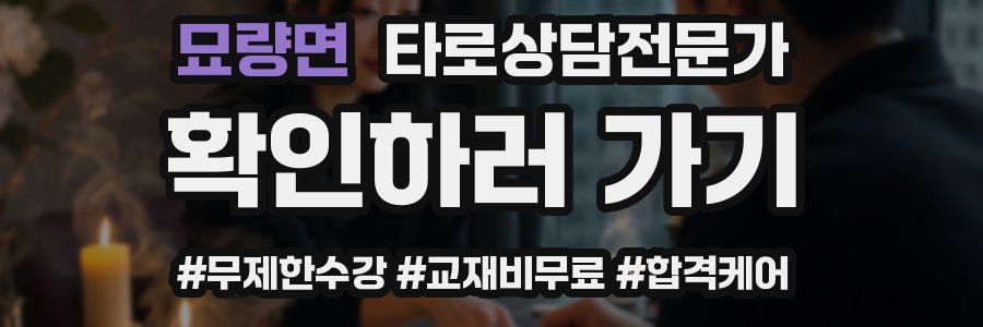 묘량면 타로상담전문가 자격증