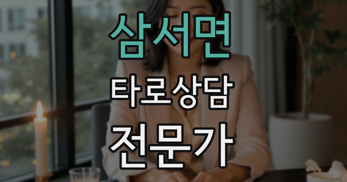 삼서면 타로상담전문가 자격증