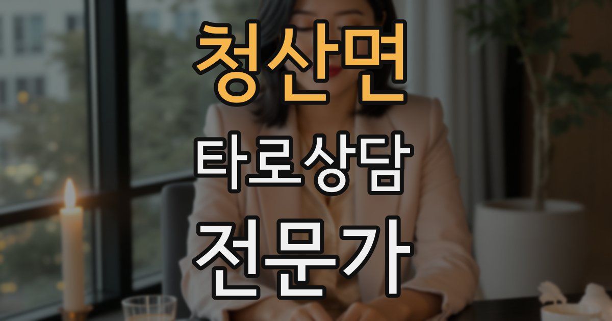 청산면 타로상담전문가 자격증