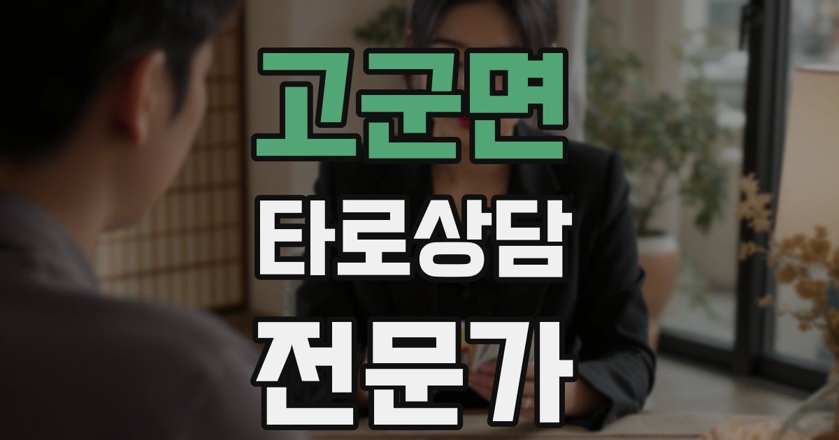 고군면 타로상담전문가 자격증