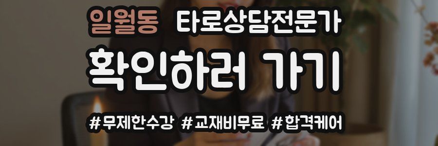 일월동 타로상담전문가 자격증