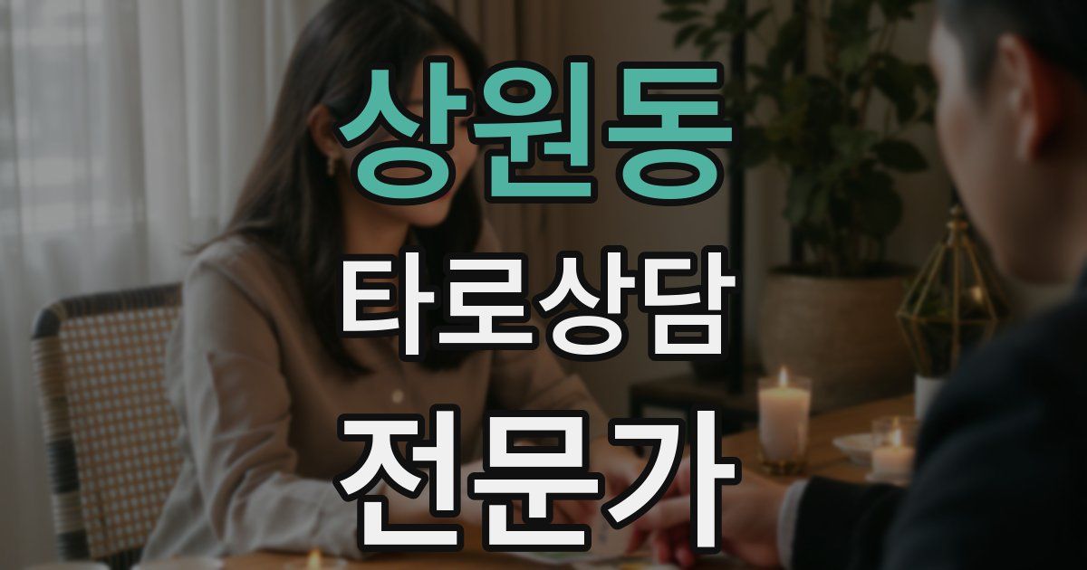 상원동 타로상담전문가 자격증