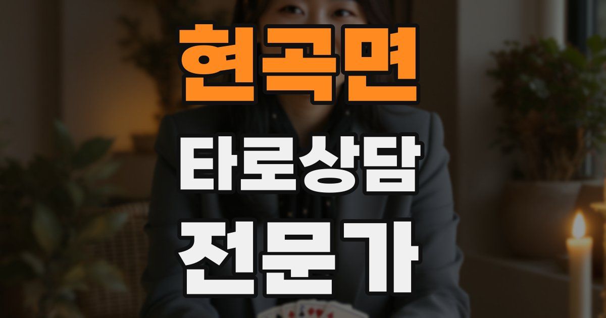 현곡면 타로상담전문가 자격증