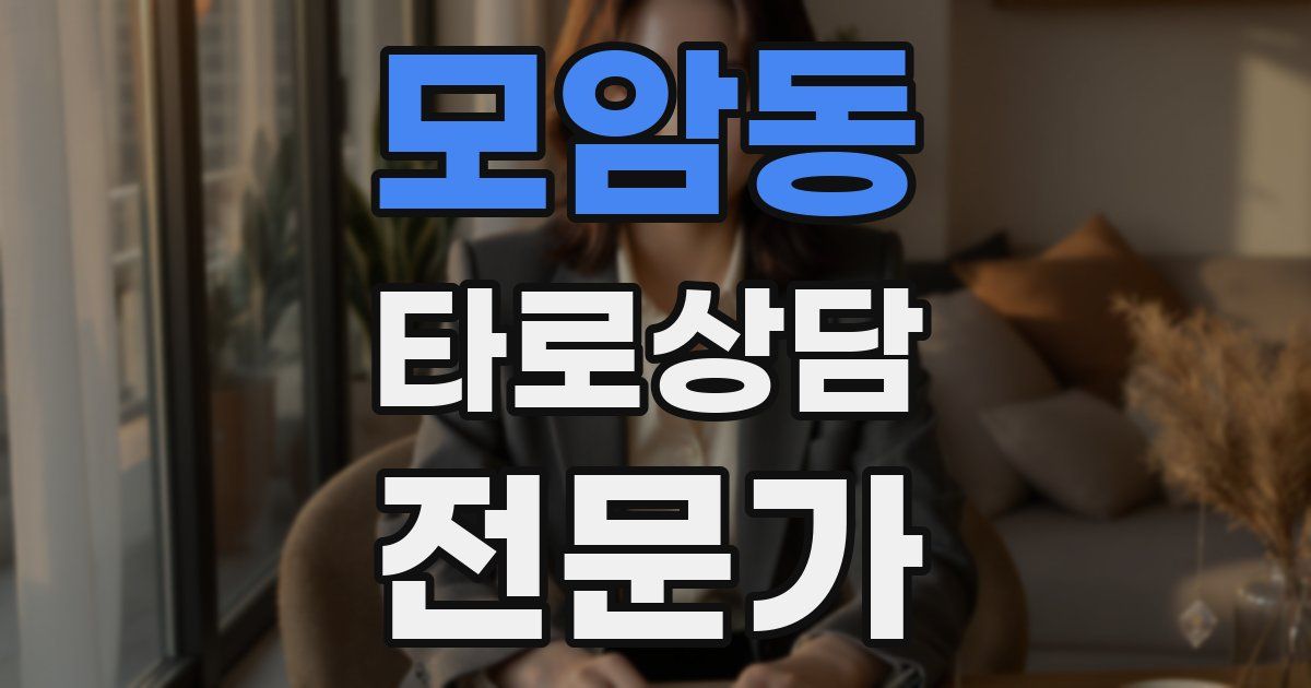 모암동 타로상담전문가 자격증