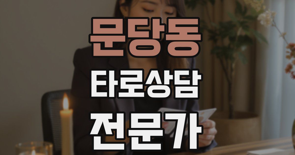 문당동 타로상담전문가 자격증